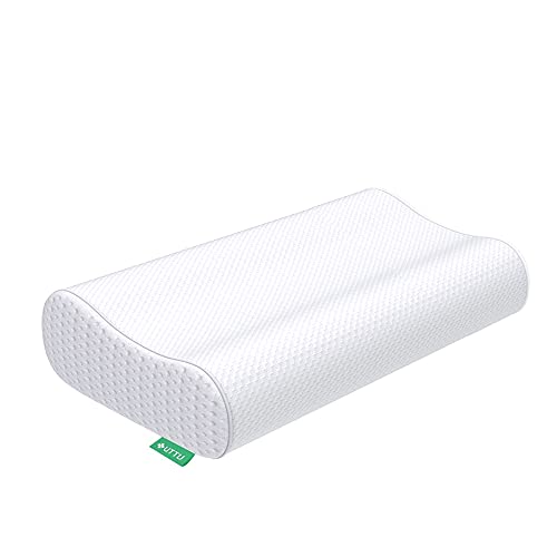 UTTU Memory Foam Kissen, Kopfkissen zur Linderung von Nackenschmerzen, Ergonomisches Nackenkissen Sandwichkissen, verstellbares Memory Schaum Kissen 6