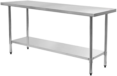 24" x 72" Stainless Steel Work Prep Table Commercial Kitchen Restaurant New