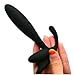 Utimi Male Prostate Stimulation Massager Silicone 7 Speed Vibrator Beginner Massager in Black