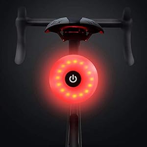 WASAGA Bike Tail Light, Sport LED Rear Bike Light USB Rechargeable, Red High Intensity Bicycle Taillight Waterproof…
