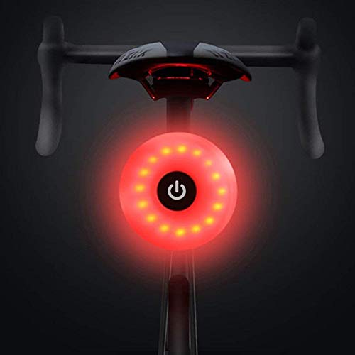 WASAGA Bike Tail Light, Sport LED Rear Bike Light USB Rechargeable, Red
