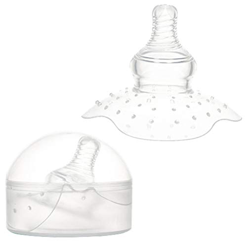 Nipple Shield - Premium Contact Nippleshield for Breastfeeding with Latch Difficulties or Flat or Inverted Nipples, Non-Toxic, Made Without BPA - Thumbnail 7