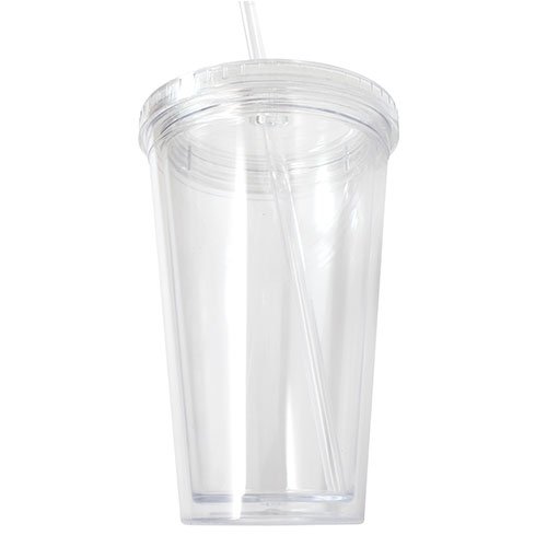 Buy Bulk Lot of 12 Clear Double Wall Insulated Acrylic Tumblers w