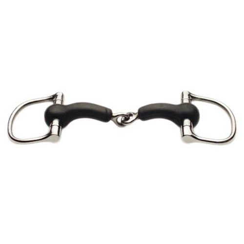 JP Korsteel Rubber Mouth Dee Snaffle Bit