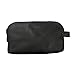 Hide & Drink, Large Rustic All Purpose Dopp Kit Utility Bag for Cords & Chargers, Travel Bag, Multi-Purpose Bag, Full Grain Leather, Handmade, Charcoal Black