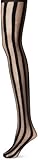 Leg Avenue Women's Sheer Tights with Opaque Vertical Stripes