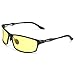 HD Night Driving Glasses Polarized Anti-glare Rain Day Night Vision Sunglasses (black, yellow)
