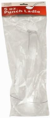 Fineline Settings 3316-CL-X, 5 Oz. Platter Pleasers Clear Plastic Serving Punch Ladle, Disposable Catering Punch Bowl Ladle