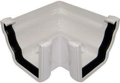 FLOPLAST 90° Angle - External RAN2 for 110mm Niagara Ogee System (White)