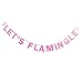 TINKSKY Let's Flamingle Bunting Banner Hawaii Party Supplier Glitter Paper Hanging Garland Decoration 3M