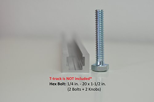 T-track Accessory Set - (2) Star Knobs & (2) 1/4-20" Bolts