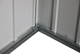 Duramax ECO 8 x 8 Metal Garden Storage Shed Anthracite view 10