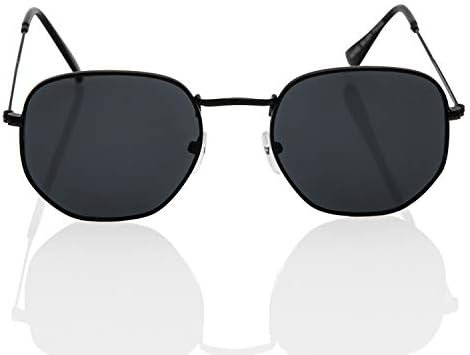 SunMod - 90s Hipster Geometric Round Lightweight Metal Driving Sunglasses for Women Men Unisex UV400