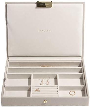 STACKERS LONDON Classic Jewelry Box Lid Greige/Stackers TAUPE Classic Lid