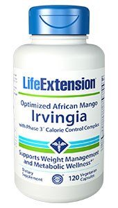 Life Extension - Optimized Irvingia With Phase 3 Calorie Control Complex African Mango - 120 Vegetarian Capsules