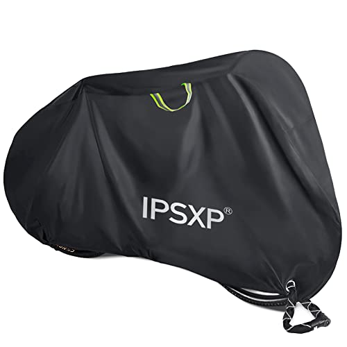 IPSXP Copri Bicicletta,210D Copertura Bicicletta Impermeabile Oxford 208 x 111 x 76 cm Copribici Telo Protettivo per Biciclette Antipolvere Vento Pioggia Protezione UV, Copertura per Mountain Bike
