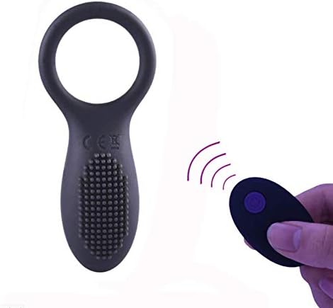 16HAO The best gift of the holiday - Wireless remote control, waterproof, Stretchy Time, Silicone lock ring vibration ring C35