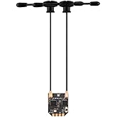 Radiomaster ELRS Receiver RP4TD-M 2.4GHz ExpressLRS Nano Receiver with 79mm UFL T Dual Antenna for FPV Drone/Tiny Whoop/Fixed-Wing RC Plane