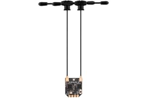STARDRONE Radiomaster ELRS Receiver RP4TD-M 2.4GHz ExpressLRS Nano Receiver with 79mm UFL T Dual Antenna for FPV Drone/Tiny Whoop/Fixed-Wing RC Plane