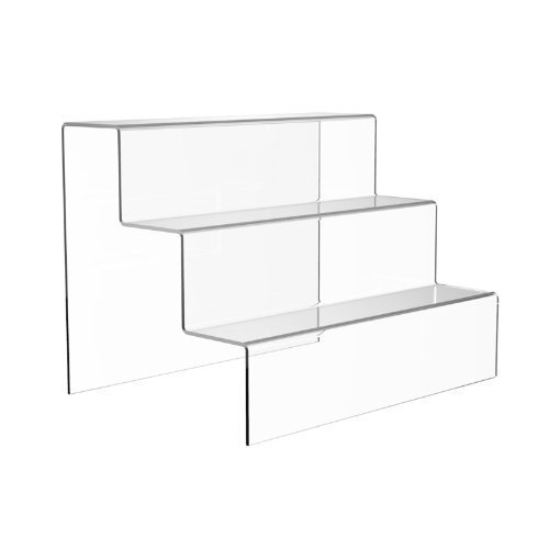 3 Tier Clear Acrylic Display Stand / Display Riser Amazon.co.uk