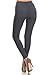 Leggings Depot Ultra Soft Basic Solid Plain Best SELLER Leggings Pants (Plus Size (Size 12-24), Charcoal Grey)