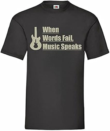 RUI When Words Fail Music Speaks T Shirt 12 Colours To Choose From 
