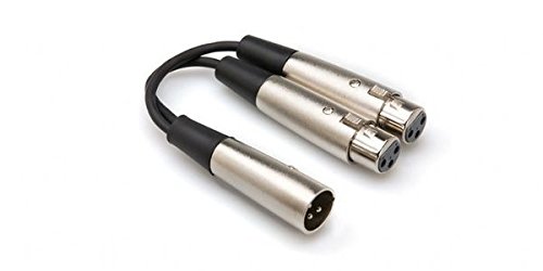 Hosa YXF-119 Y Cable, XLR3M to Dual XLR3F