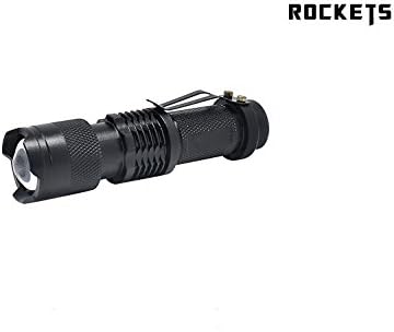 Rockets Led Flashlight Black T6 CREE 300 lumen