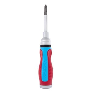 Channellock 131CB 13-in-1 Ratcheting Screwdriver | Multi-Bit Storage | 1/4-Inch Nut Driver | Quick-Load Handle with…