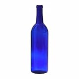 Midwest Homebrewing and Winemaking Supplies 750 ml Cobalt Glass Claret/Bordeaux Bottles (12 per case), Blue