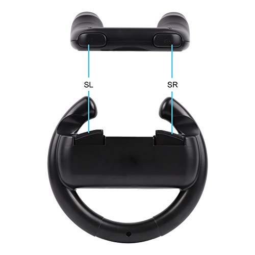 Steering Wheel Grip for Nintendo Switch Accessories- Fathers Day Gifts for Men Accessories for Switch Mario Kart Racing Game, Bigaint Racing Wheel 4 Packs Gadgets with Comfort Handle for Family Party