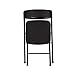 Cosco Resin Folding Chair with Molded Seat and Back, 4 Pack, Black