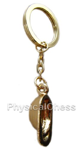 Fencing Mask Keychain Gold