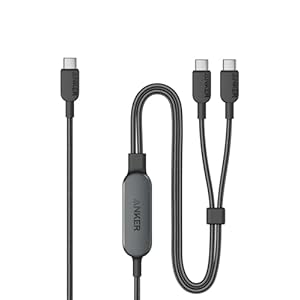 Anker USB-C ＆ USB-C ケーブル (2-in-1, 140W) 急速充電 (1.2m ブラック)