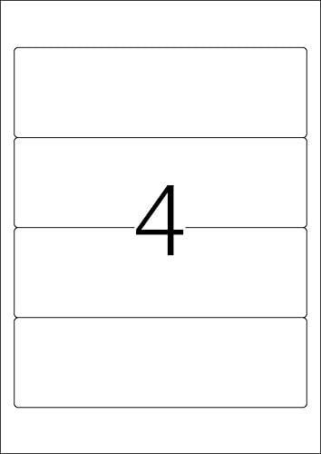 HERMA Self Adhesive Spine Labels, 4 Labels per A4 Sheet, 100 Sheets, 192 x 59 mm, 400 Labels - Image 3