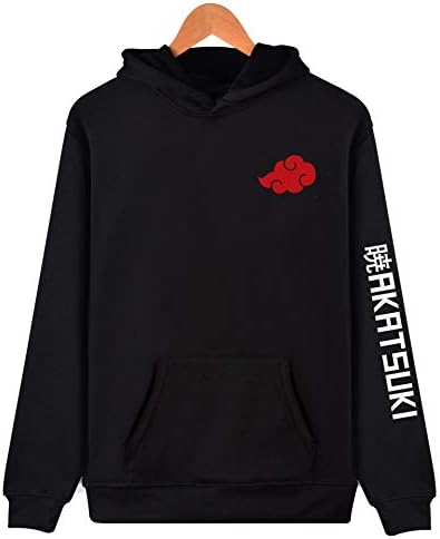 YJDMJJ Naruto Hoodies Hooded Sweatshirt Japan Anime Naruto Akatsuki Member Hoodies Hip Hop Pullover Sweatshirt Itachi Obito Large Size Hoodie Pullover