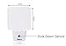 UL Listed 0.5W Plug in LED White Night Light, Dusk to Dawn Sensor, 2 Pieces