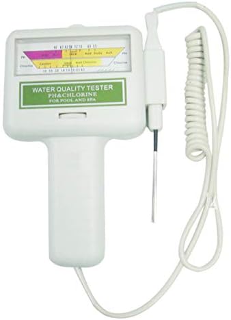 Fannty PH CL2 Chlorine Tester Digital Water Quality Monitor Compatible for Pool Spa PH Meter