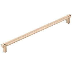 Emtek Select Knurled Cabinet Pull with Satin Copper