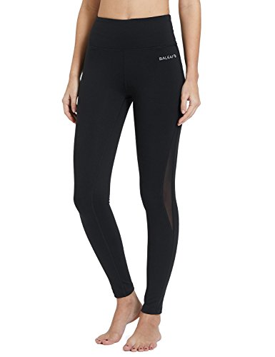image for Baleaf Women's High Waist Mesh Active Leggings Workout Yoga Pants Tumm