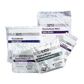 Texwipe TX2069 High Quality Low-Particulate Cleanroom Wipes, 9″ x 9″, 150/bag