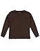 Leveret Long Sleeve Solid T-Shirt 100% Cotton (3 Years, Brown)