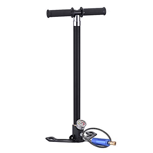 Vogvigo 4 Stage High Pressure Air Gun Rifle Filling Stirrup Pump 40MPA Hand Pump Built-in Double-Deck Oil and Water Separator 4500 psi (4 Stage)