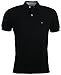 Tommy Hilfiger Men's Classic Fit Solid Color Short Sleeve Logo Polo Shirt - L - Black
