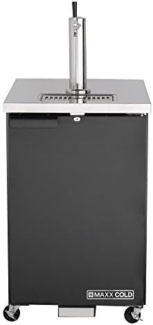 MAXX ColdMXBD24-1B X-Series Refrigeration Single Tower Beer Dispenser, Black
