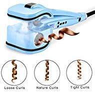 Natalie Styx Curl Machine with Ceramic Curling Chamber for Layer Wave Hair, Blue