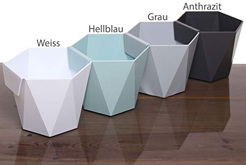 idea-station Play Blumentopf hängend 3 x 13 cm - grau - Blumentöpfe zum Aufhängen aus Plastik – Bild 5