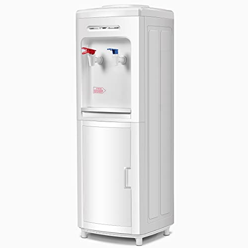 SAFEPLUS Top Loading Water Cooler Dispenser, Hot & Cold Freestanding