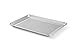 NUCU Artisan Professional Perforated Aluminum Baking Sheet Pan with Lip, 18 x 13-inch Half Sheet, Silver