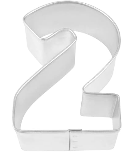Number Two Cookie Cutter 4 Inch - Hand Made USA 3D Printed Plastic Cutter